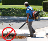 Yard waste does not belong in the stormwater system!